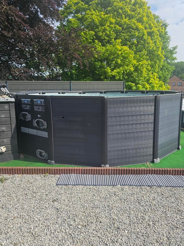 Panneaux pvc anthracite pour piscine, Jardin & Terrasse, Enlèvement