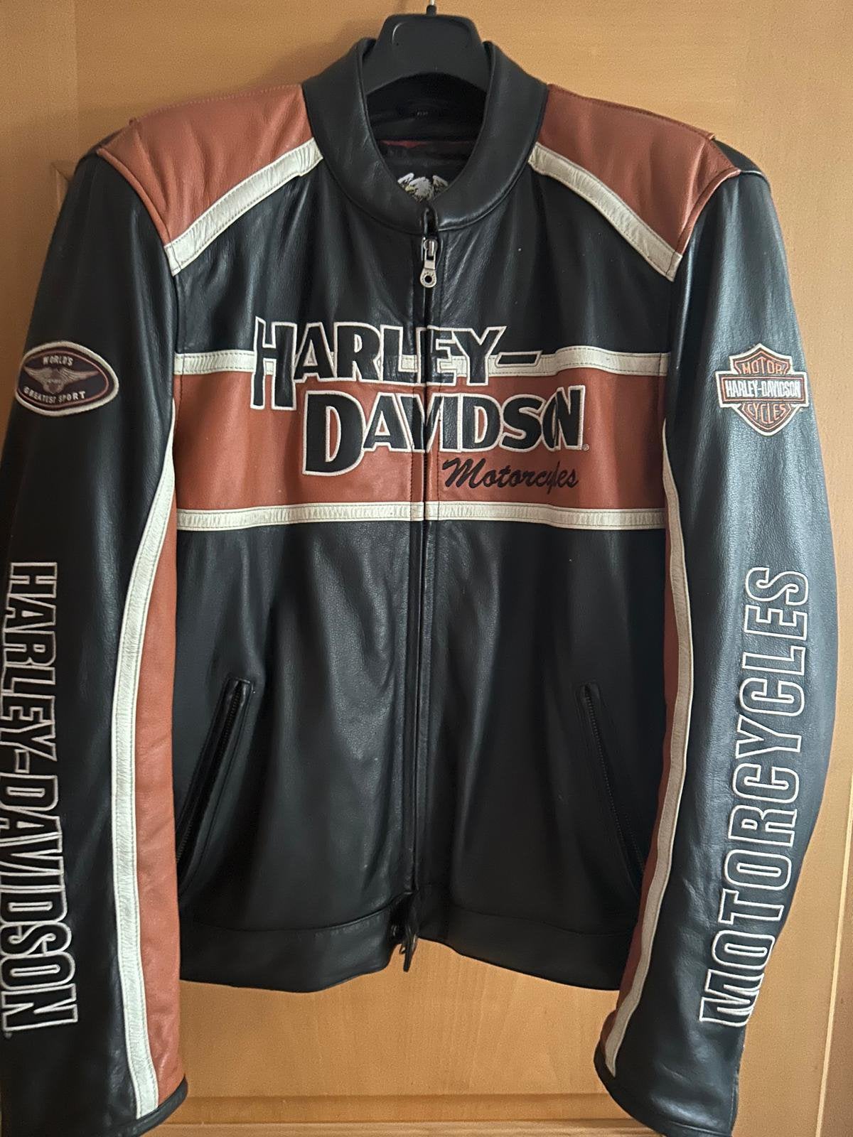 Harley davidson vest leder XL, Motoren, Ophalen of Verzenden