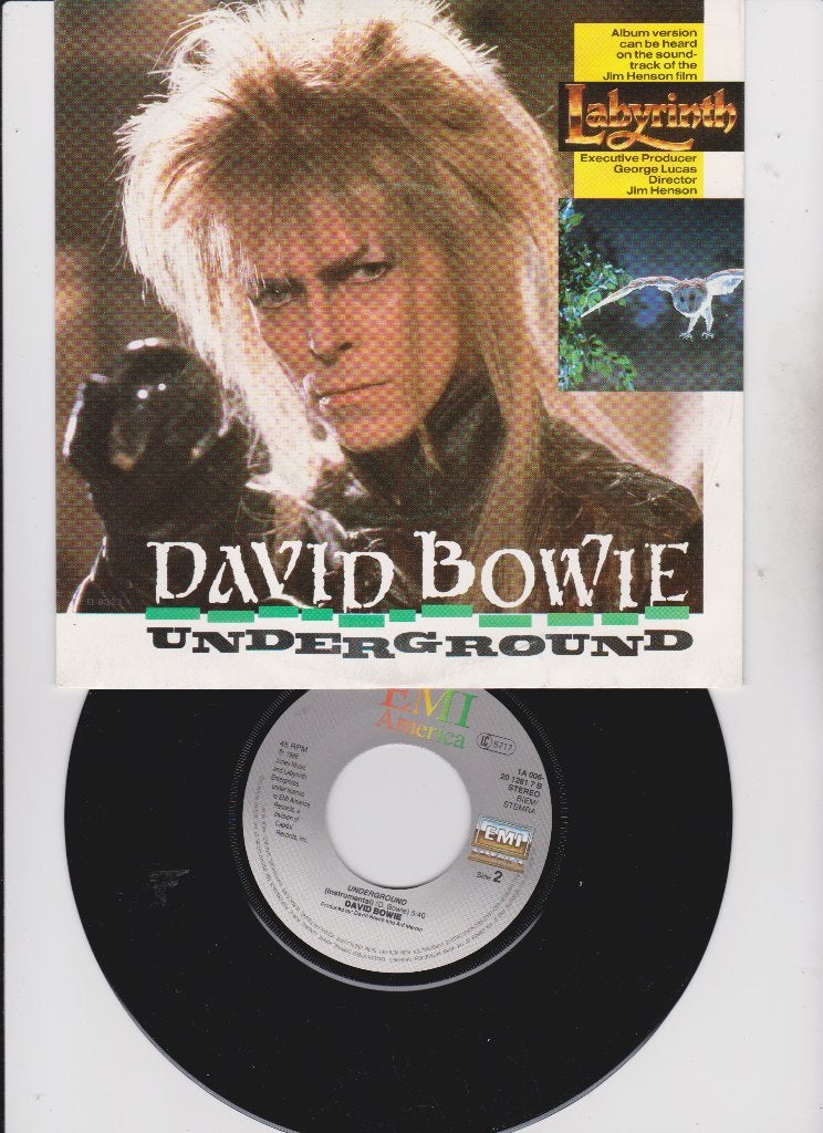 David Bowie – Underground  1986  MINT, CD & DVD, Vinyles Singles, Comme neuf, Housse de protection extérieure, Pochette photo