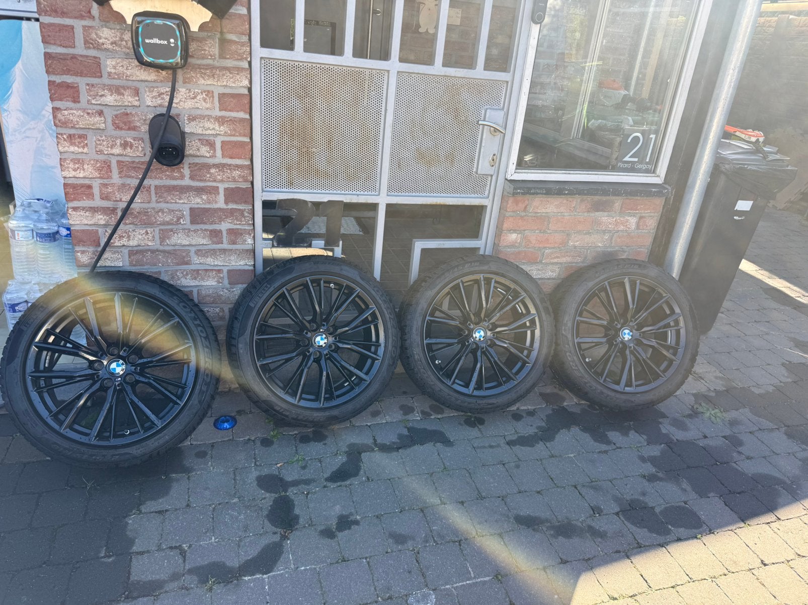 Jantes avec pneus hiver bmw serie 3, Autos : Pièces & Accessoires, Enlèvement, Pneus hiver, Pneu(s)