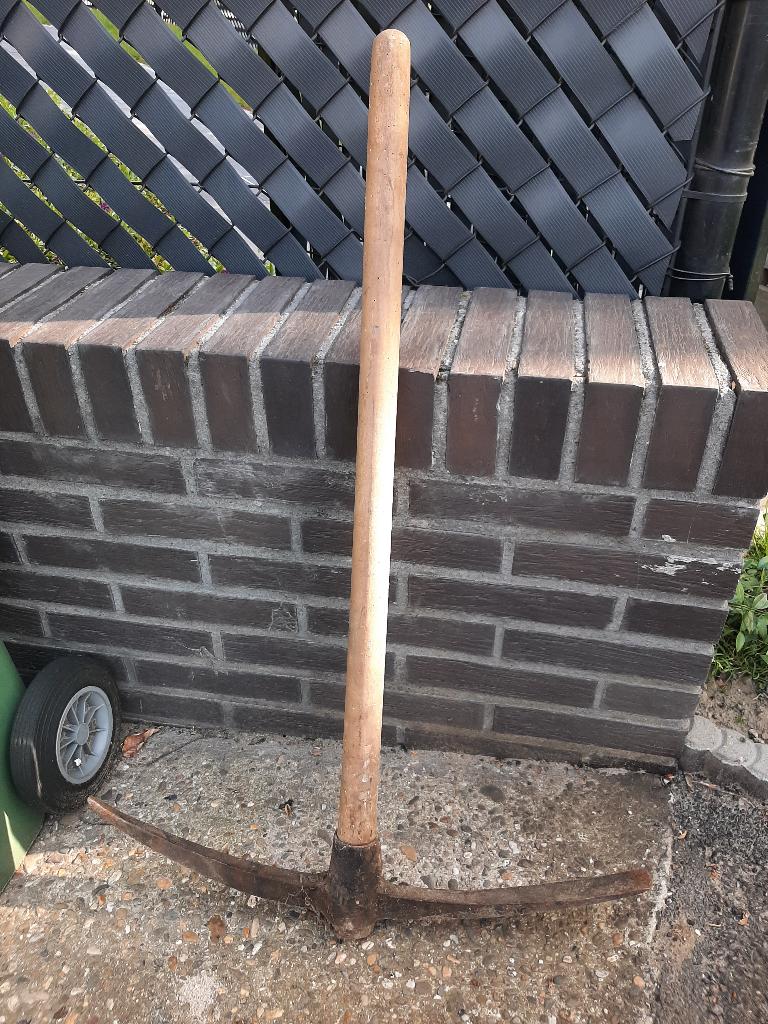 Oude pikhouweel / houweel – metalen kop 60 cm, vintage, Ophalen of Verzenden