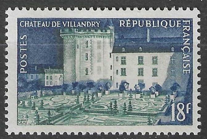 Frankrijk 1954 - Yvert 995 - Kasteel van Villandry (PF), Postzegels en Munten, Verzenden, Postfris