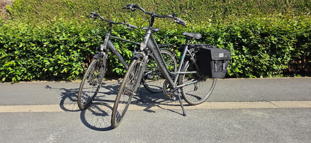 Norta stadsfietsen (heren + dames), Fietsen en Brommers, Fietsen | Dames | Sportfietsen en Toerfietsen, Velgrem, Zo goed als nieuw