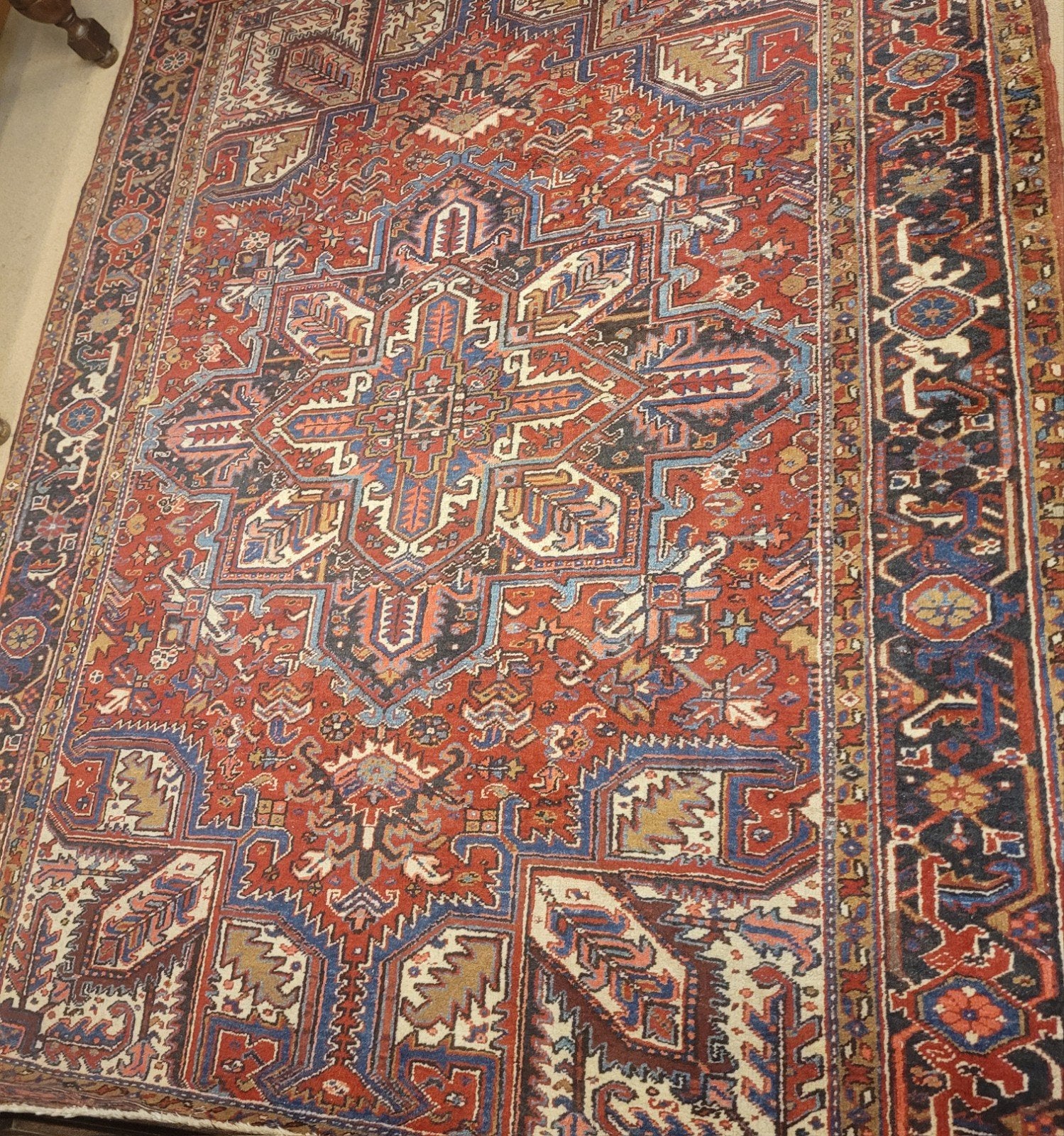 vintage Persian tapijt, Ophalen