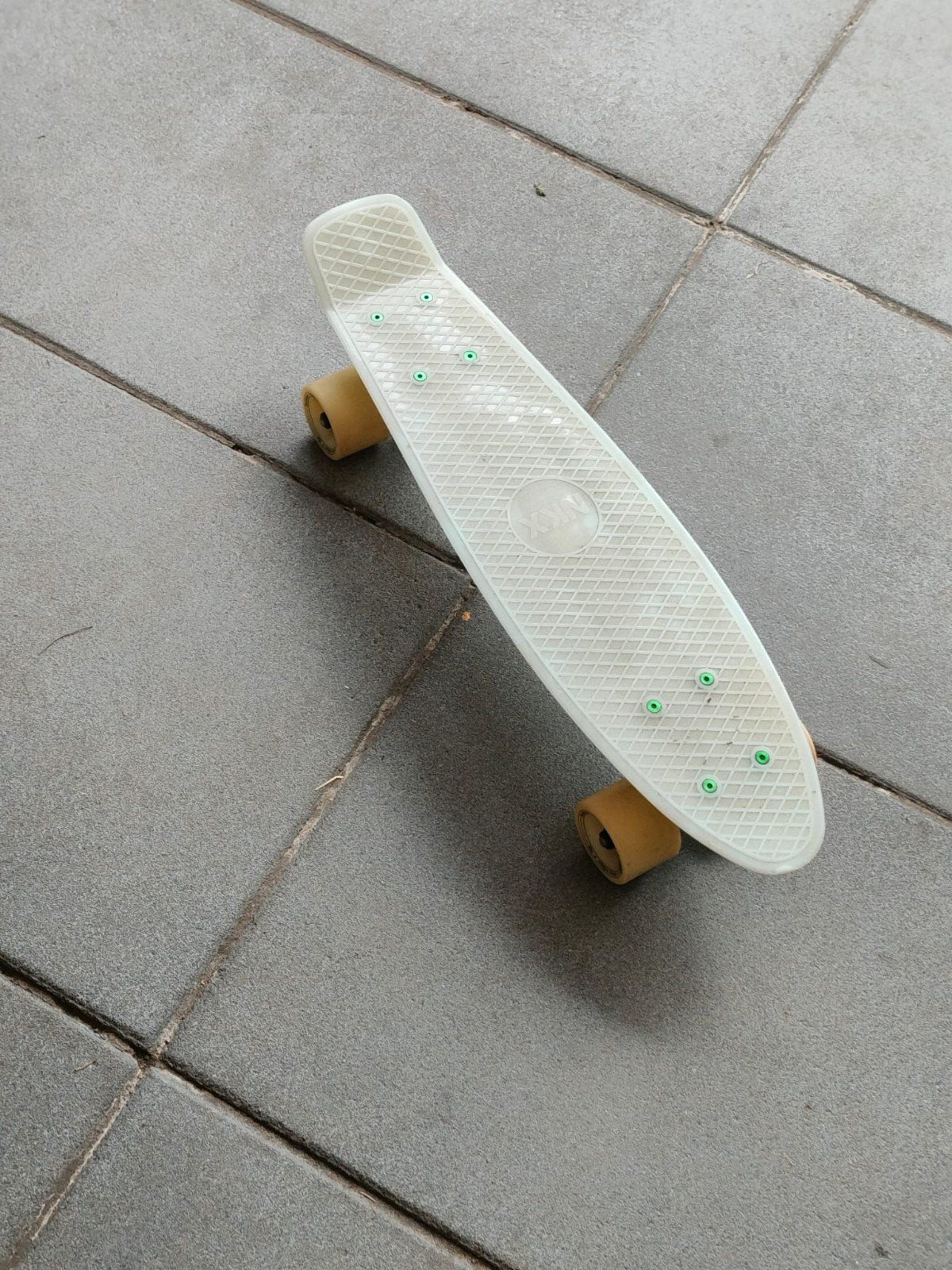 Pennyboard lichtblauw– goede staat, Ophalen, Gebruikt, Skateboard