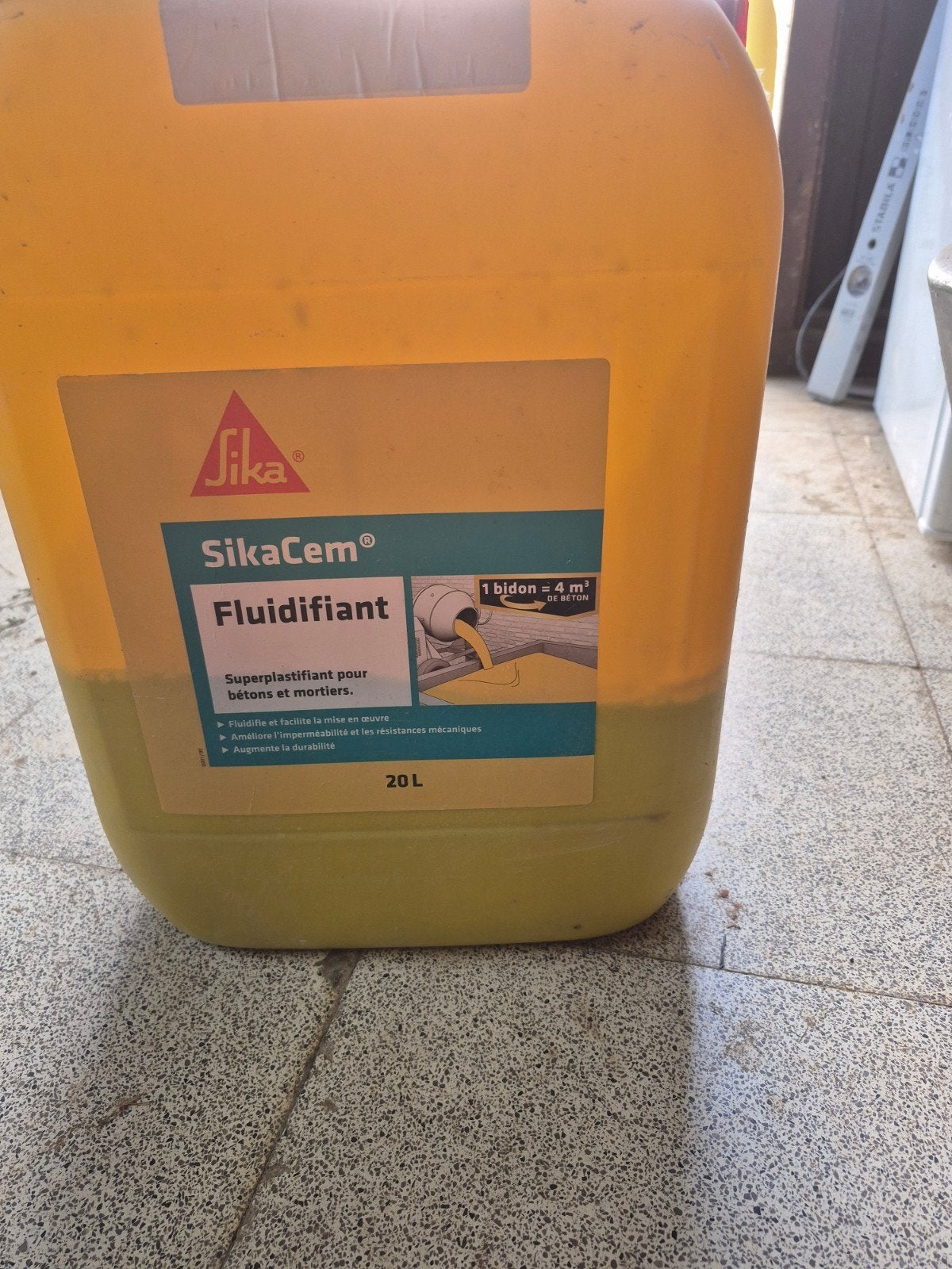 Sika Superplastificeerder (Fluidifiant) 9L, Bricolage & Construction, 5 à 10 litres, Enlèvement