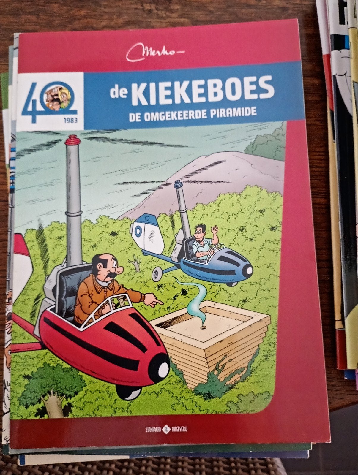De kiekeboes, De omgekeerde piramide, Boeken, Ophalen