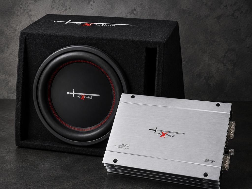 PACK Sub woofer EXCALIBUR X3 + AMPLIFICATEUR 1200W, Auto-onderdelen, Interieur en Bekleding, Ophalen