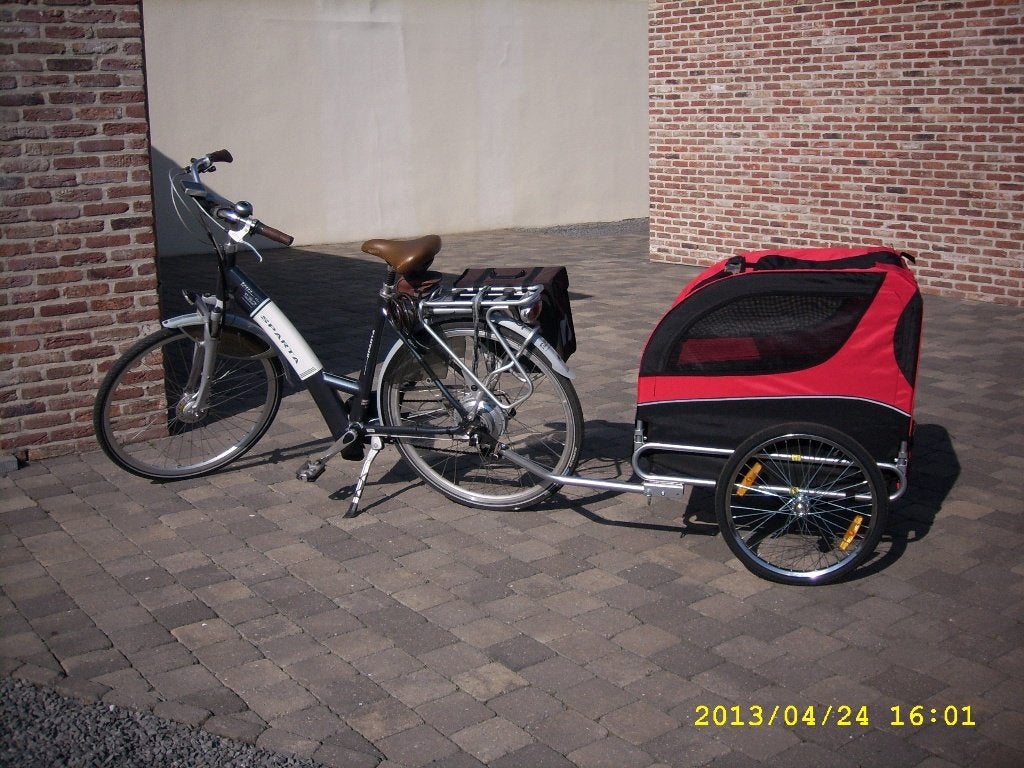 hondenfietskar, Dieren en Toebehoren, Ophalen, Zo goed als nieuw, Hondenfietskar