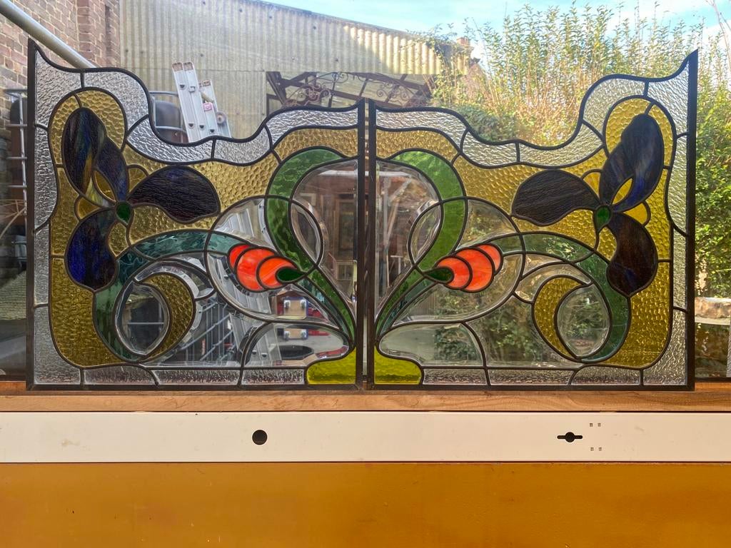 koppel glasramen, Ophalen