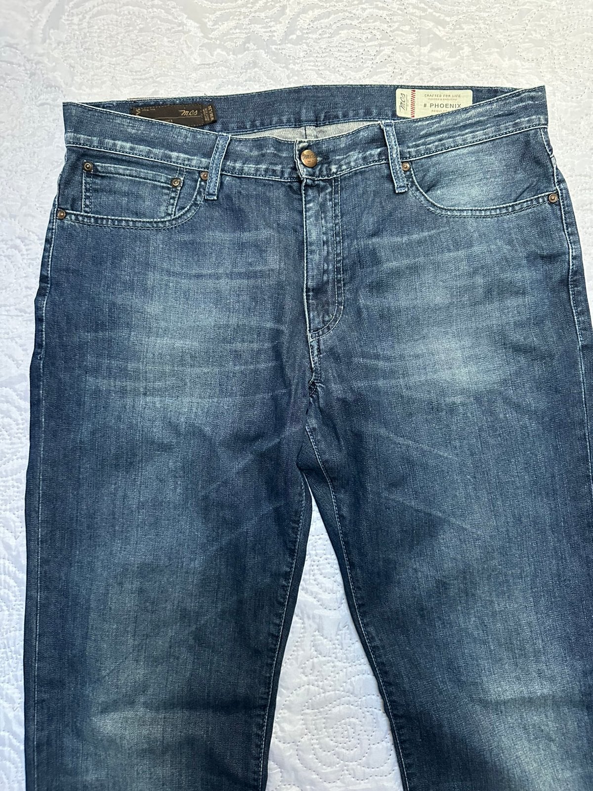 MCS Marlboro Classics W36 L34 jeans met normale pasvorm, Verzenden, Zo goed als nieuw, Blauw