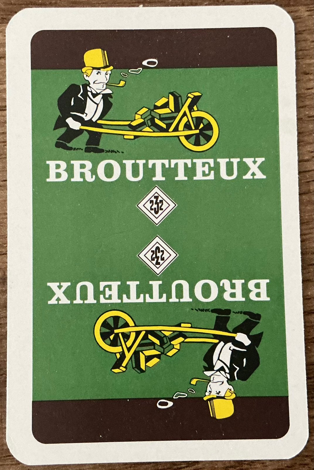 Carte à jouer BROUTTEUX TOBACCO, Enlèvement ou Envoi, Comme neuf, Carte(s) à jouer