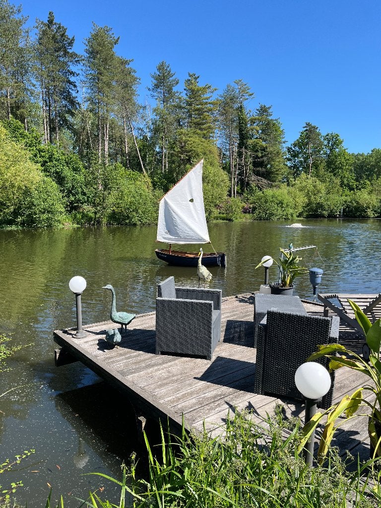 Zeilbootje,handgemaakt in Friesland, Watersport en Boten, Open zeilboten, Gebruikt, Elektrisch, Hout, Ophalen