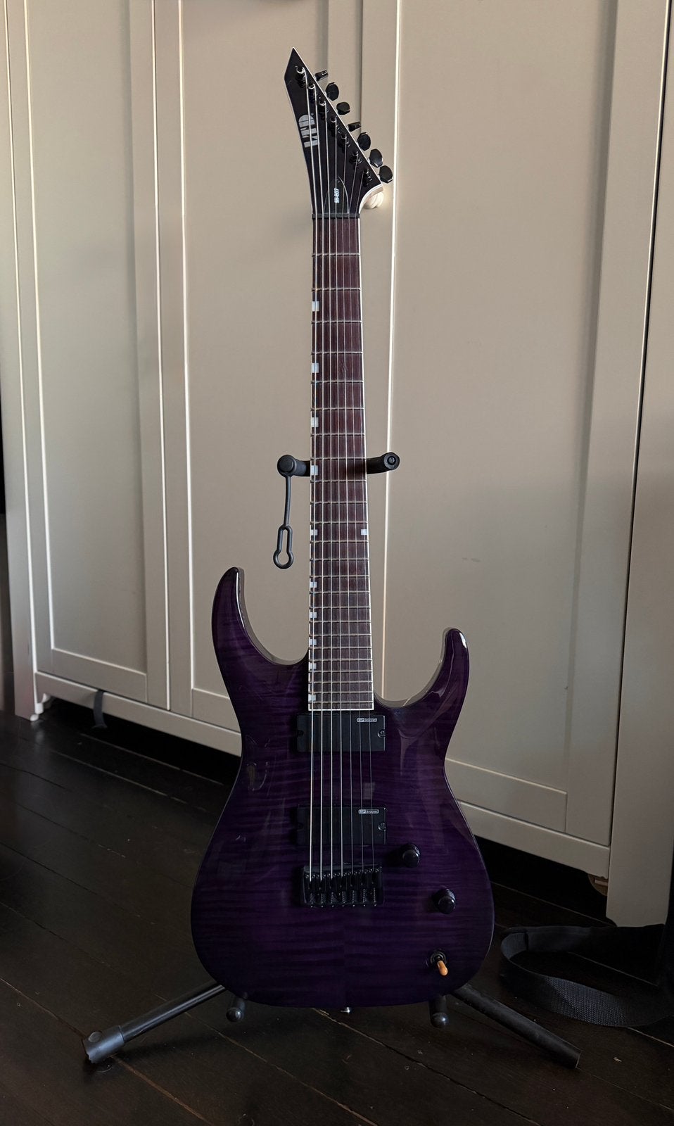 ESP LTD SH-207 See Thru Purple, Muziek en Instrumenten, Ophalen, Zo goed als nieuw, Solid body