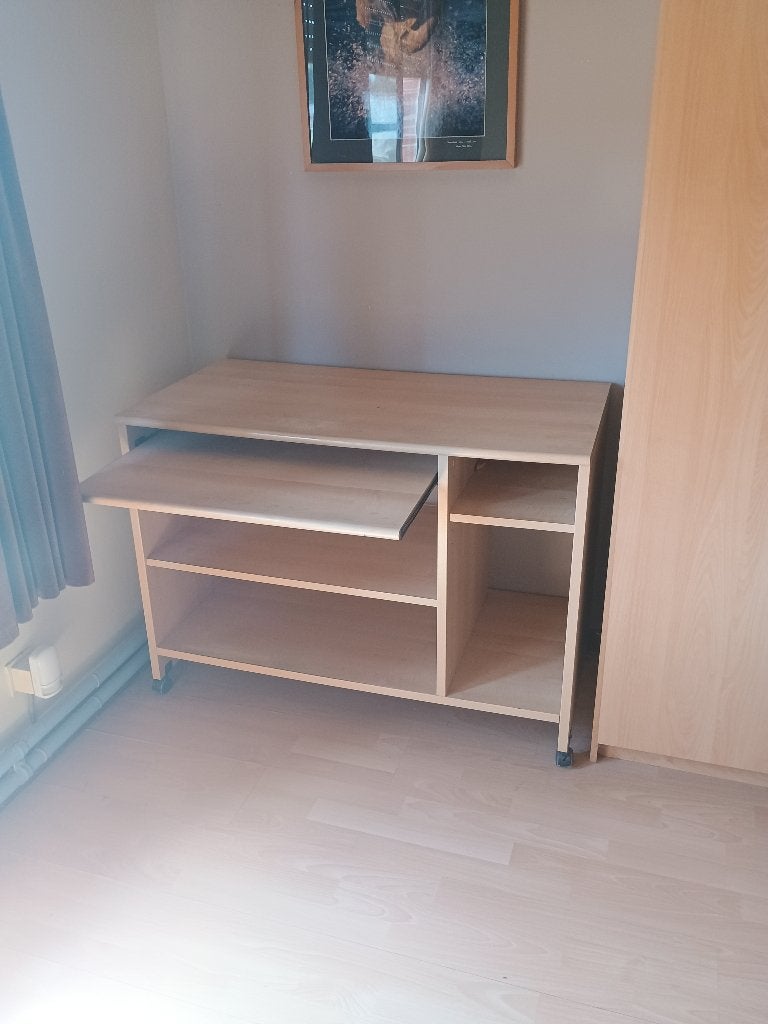 Bureaumeubel op wieltjes, Ophalen, Opzetstuk, Hout