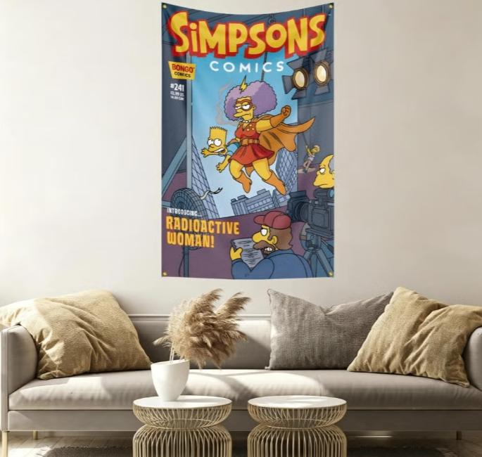Grote vlaggen The Simpsons (150x90cm)