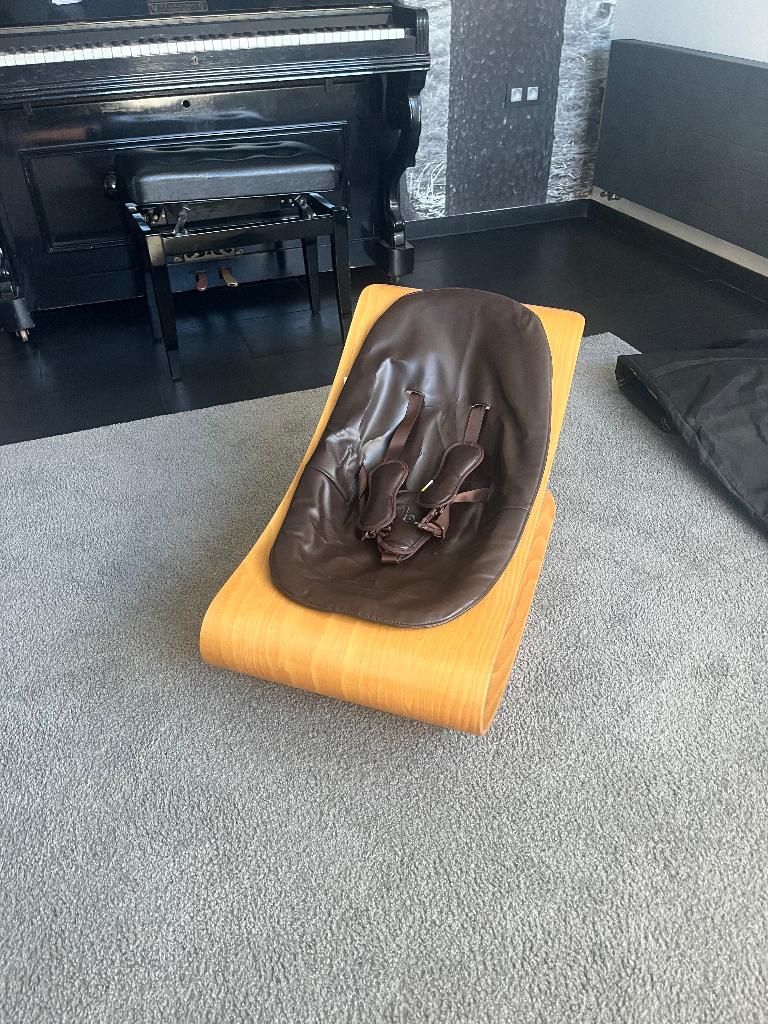 Bloom coco lounger houten wipstoel, Kinderen en Baby's, Wipstoeltjes, Overige merken, Gebruikt, Verstelbaar, Wipstoel