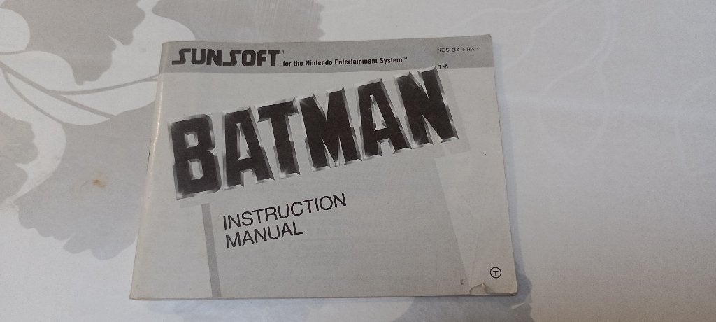 Notice  Manuel NES Batman Sunsoft FRA 1989 (Bon état), Consoles de jeu & Jeux vidéo, Enlèvement ou Envoi
