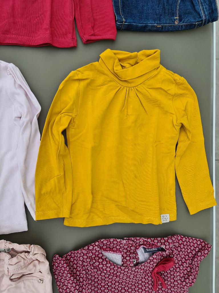 gele longsleeve souspull t-shirt 86, Kinderen en Baby's, Babykleding | Maat 86, Ophalen, Zo goed als nieuw