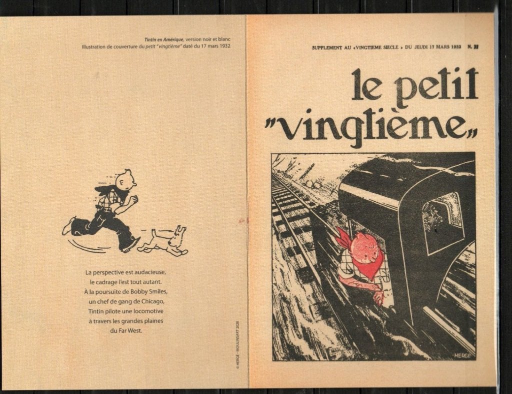 Carte postale : Hergé : Tintin le petit vingtième (3), Enlèvement