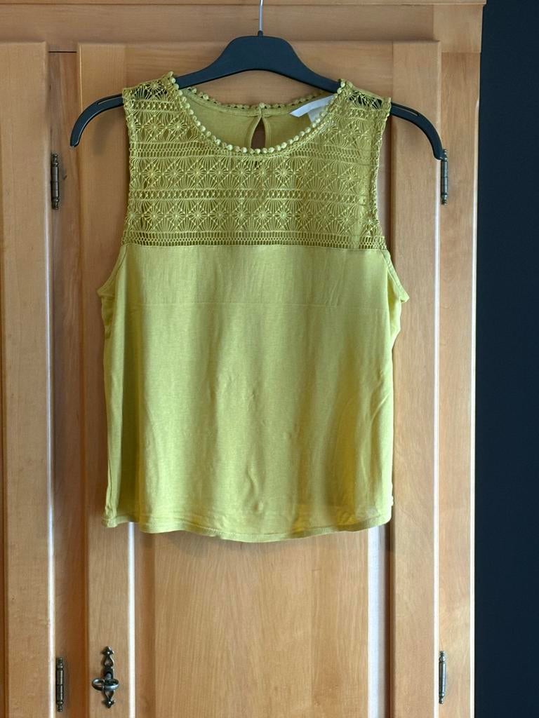Mosterd-gele top van H&M (S)., Kleding | Dames, Geel, Ophalen of Verzenden, Zo goed als nieuw, Maat 36 (S)