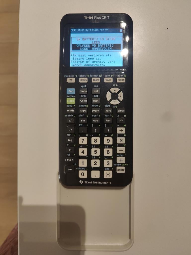 Texas instruments TI-84 plus ce-t, Ophalen