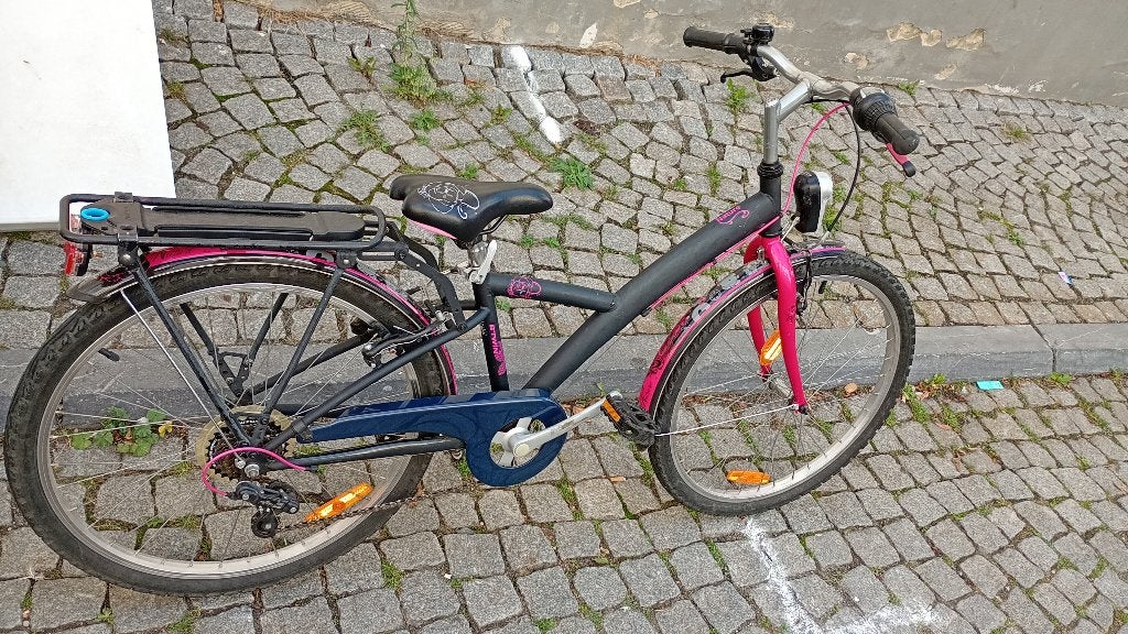 Meisjes fiets 24 inch, Fietsen en Brommers, Ophalen, Velgrem, Versnellingen, Gebruikt