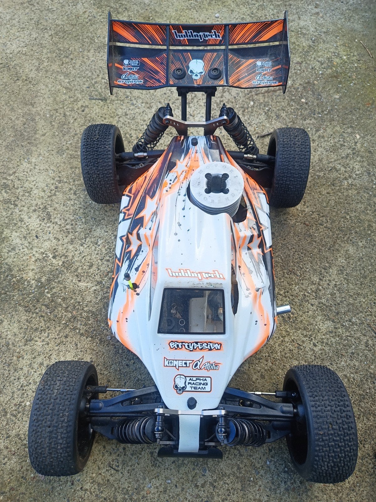 Hobbytech Spirit NXT GP nitro 1/8, Auto offroad, Ophalen of Verzenden, Zo goed als nieuw, Nitro