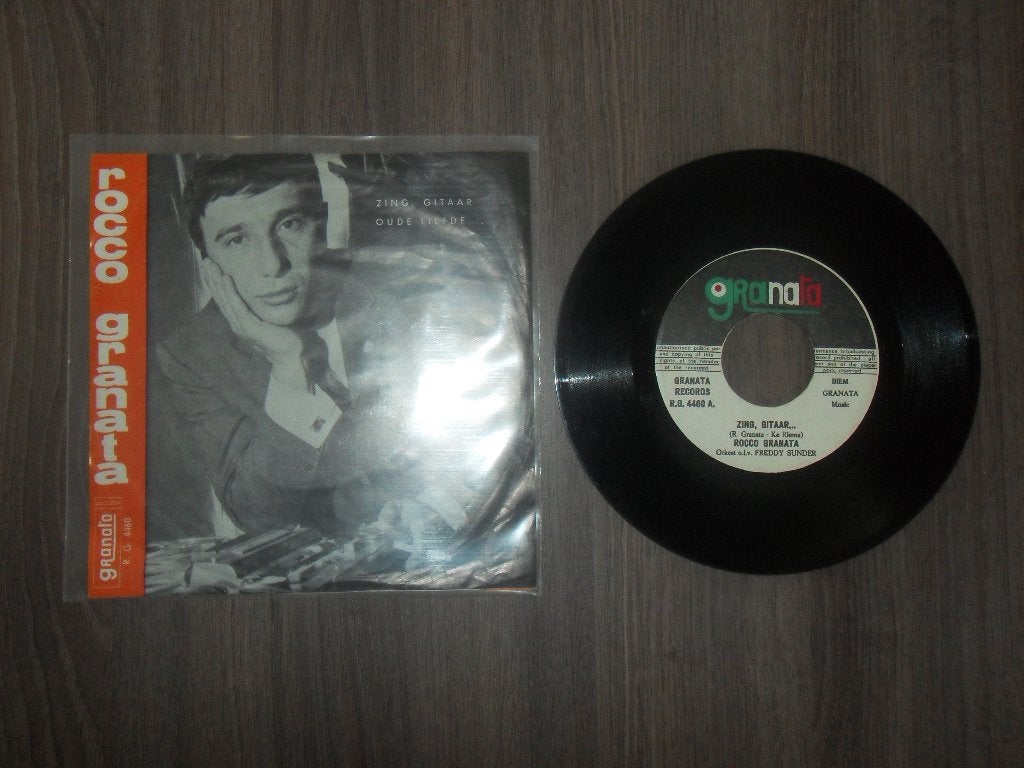 Rocco Granata - Zing gitaar, Enlèvement ou Envoi, Utilisé, 7 inch, Chanson réaliste ou Smartlap