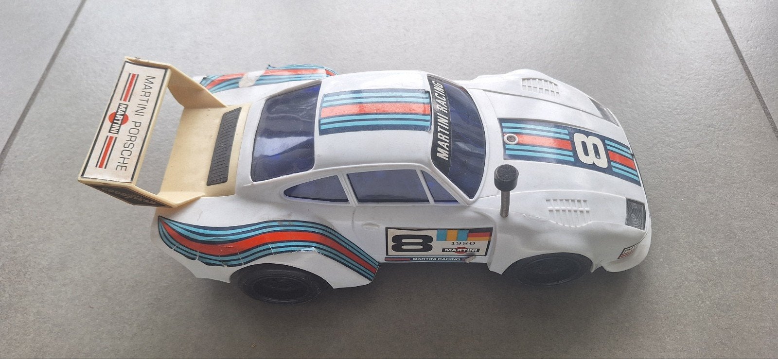 Vintage RC Porsche 935 Martini Racing - Werkend!, Ophalen, Auto