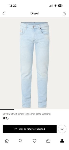 Diesel jeans 30-30 NIEUW, Kleding | Heren, Spijkerbroeken en Jeans, Diesel, Blauw, Overige jeansmaten, Nieuw