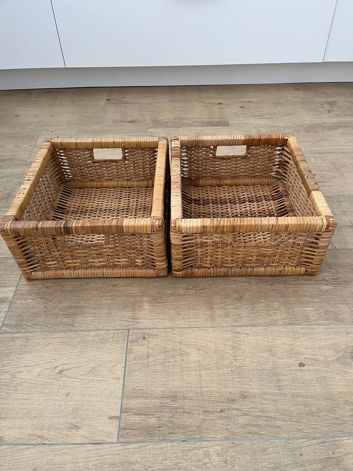 3 paniers robustes 31x34 cm, 16 haut, maison sans fumée, Maison & Meubles, Enlèvement, Comme neuf
