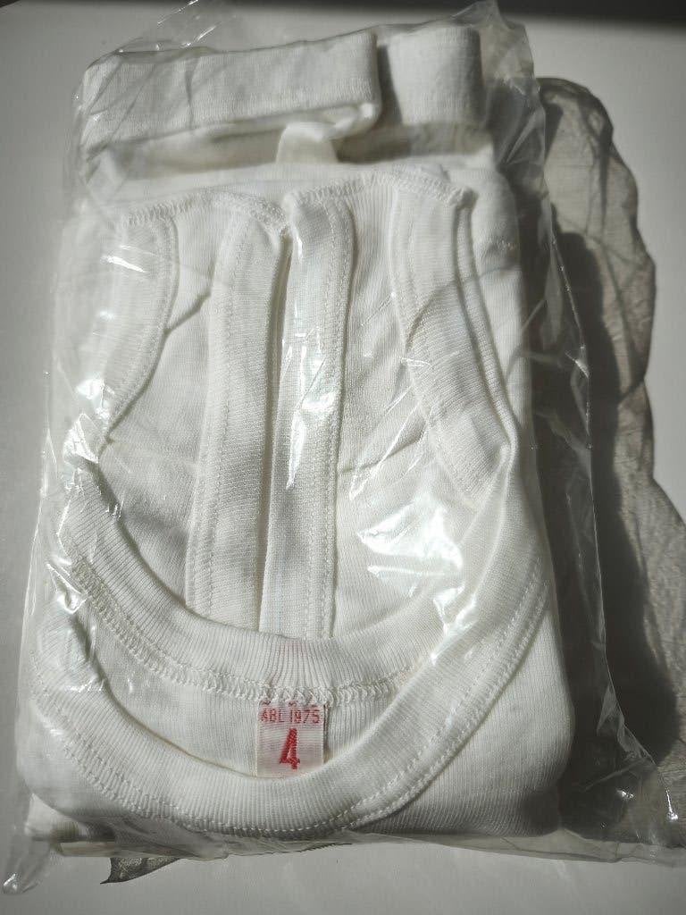 ABL wit singlet, onderhemd EVAC ABL 1975 +slip - Mt 4 katoen, Collections, Objets militaires | Général, Armée de terre, Enlèvement