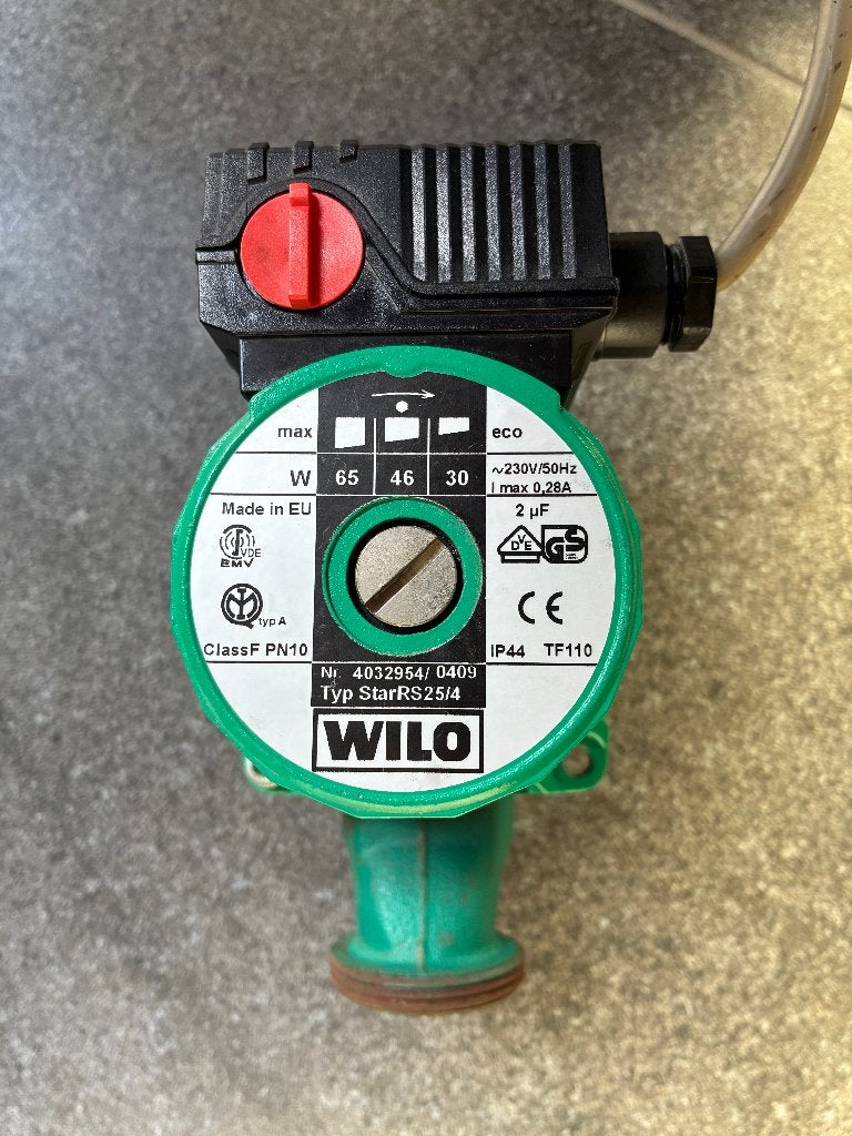 Wilo RS25/4 circulatiepomp, Ophalen of Verzenden, Gebruikt