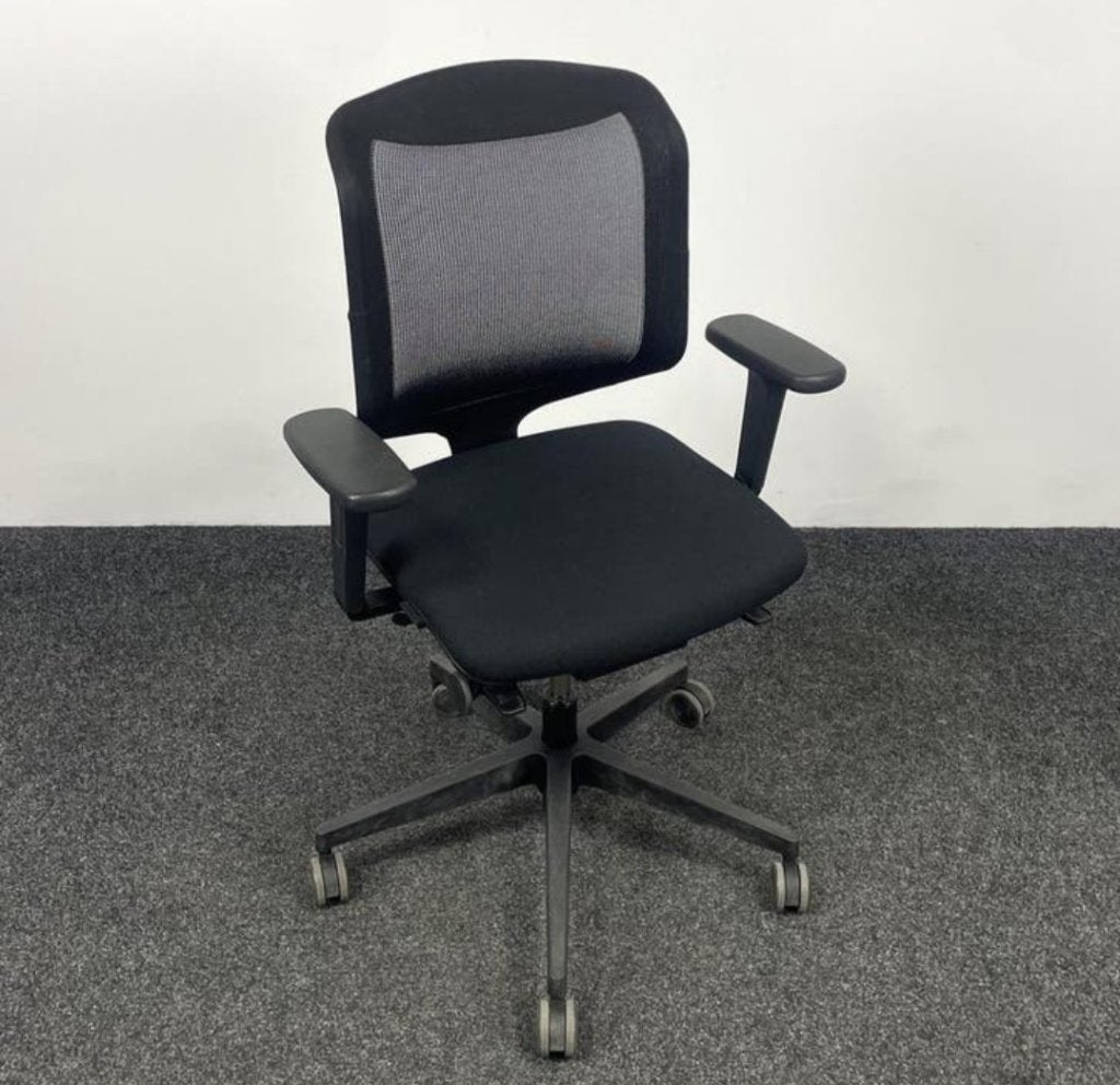 Ergonomische bureaustoel Giroflex 434 zwart- netweave, Maison & Meubles, Comme neuf, Enlèvement, Ergonomique, Chaise de bureau