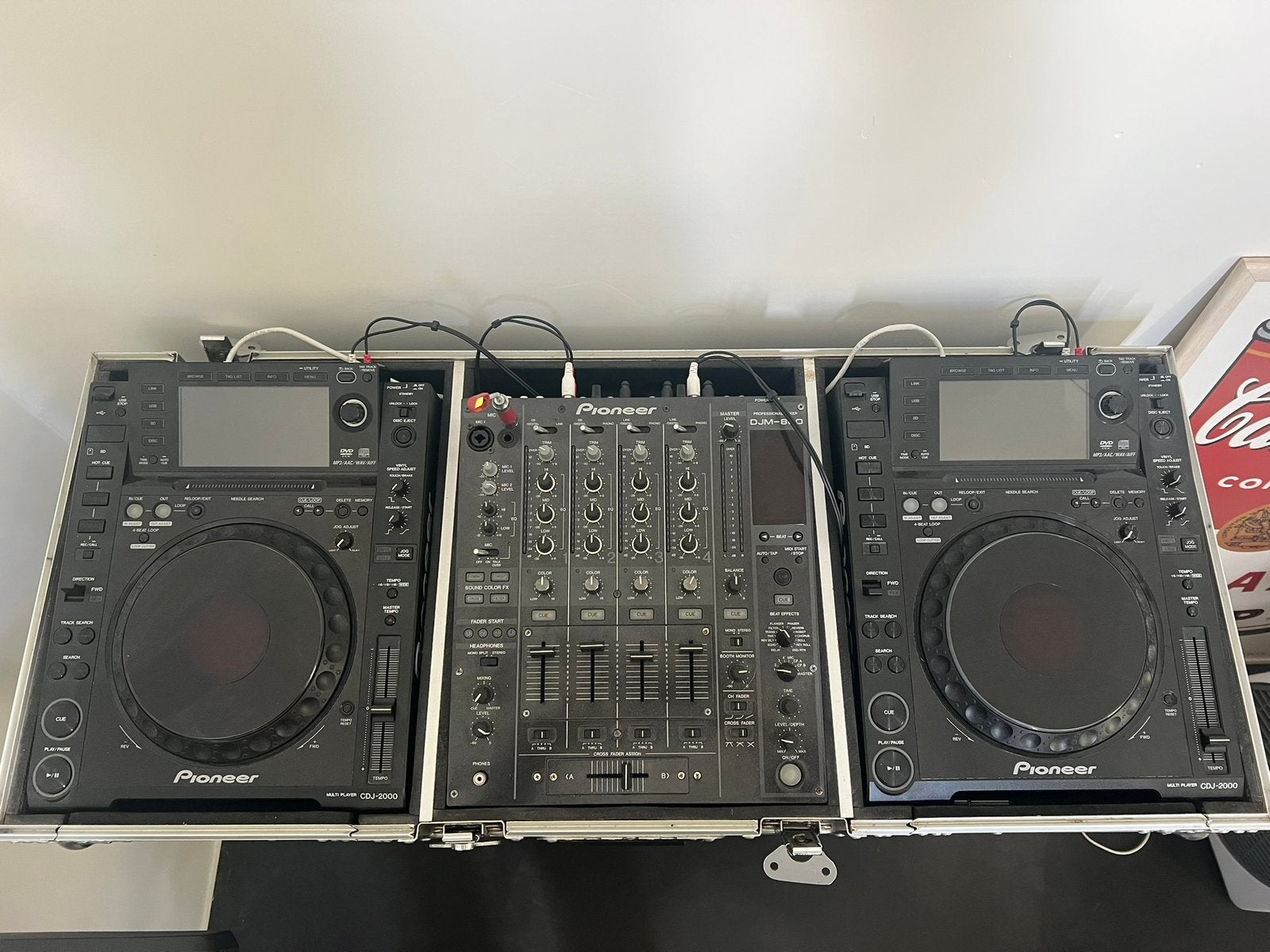 Pioneer cdj2000 setup, Muziek en Instrumenten, Ophalen, Zo goed als nieuw, Flightcase