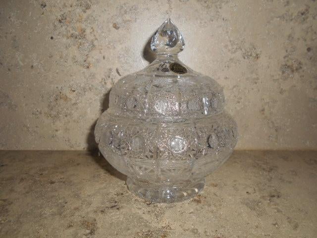 Oude bonbonière - Boheems kristal, Antiek en Kunst, Ophalen of Verzenden