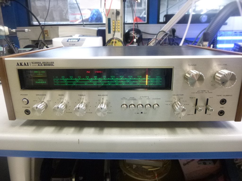 AKAI AA 8080L, Audio, Tv en Foto, Versterkers en Ontvangers, Refurbished, Ophalen, Overige merken, Minder dan 60 watt
