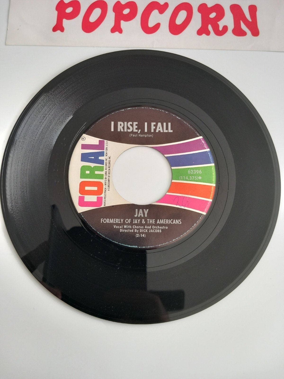 JAY FORMERLY. I RISE I FALL. OLDIES US 45T, Enlèvement ou Envoi
