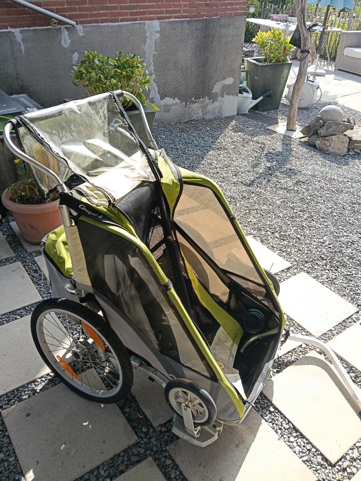 kinderfietskarretje, multifunctioneel, Fietsen en Brommers, Ophalen, Gebruikt, Kinderkar, Vering