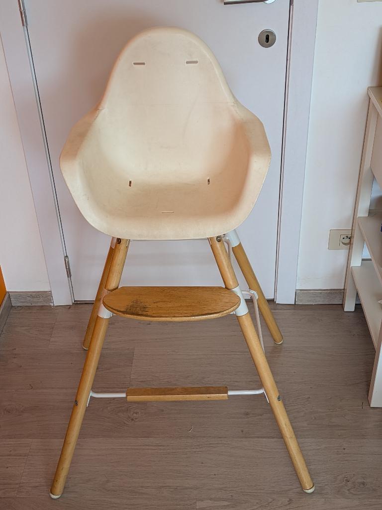 Eetstoel - Childwood - Evolu High chair, Kinderen en Baby's, Kinderstoelen, Ophalen, Gebruikt, Meegroeistoel, Gordel(s)