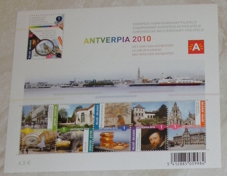 1 blok BL177 antverpia 2010, Sans timbre, Enlèvement ou Envoi, Non oblitéré, Timbre-poste
