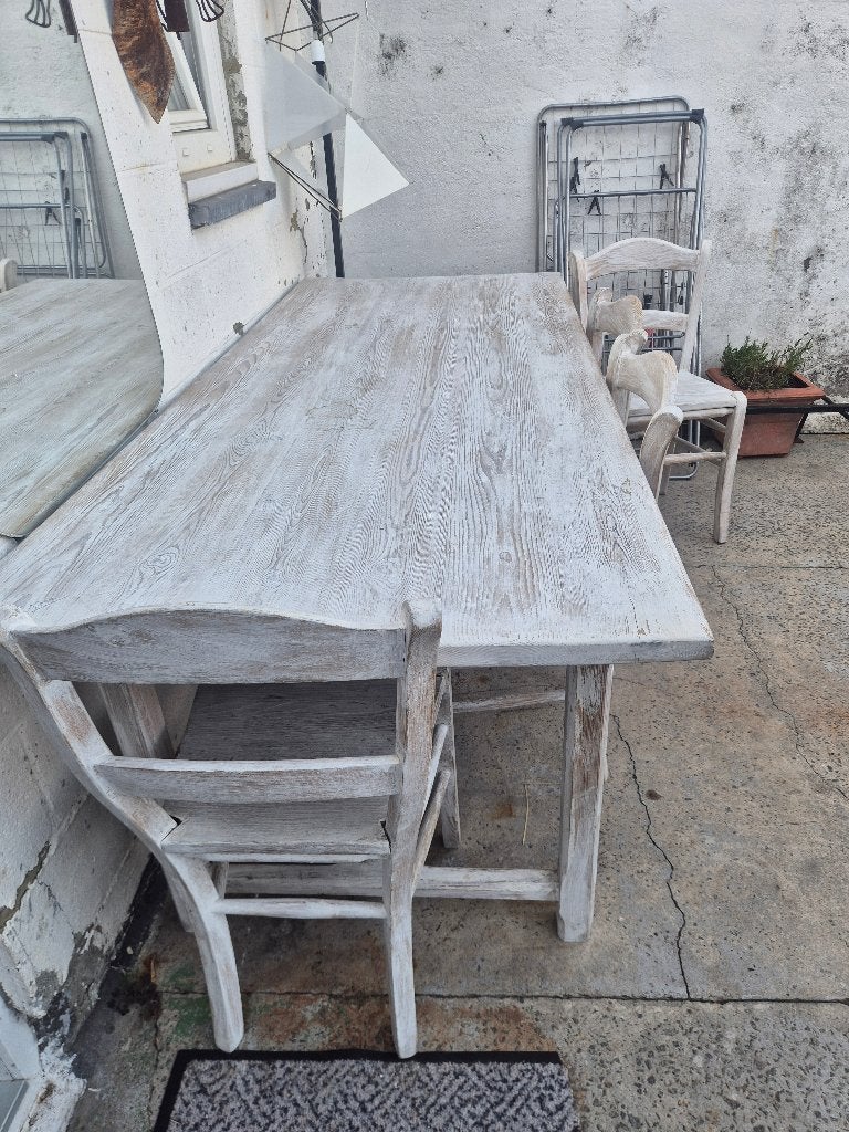 Table en bois, Ophalen, Ancien, Gebruikt, 200 cm of meer