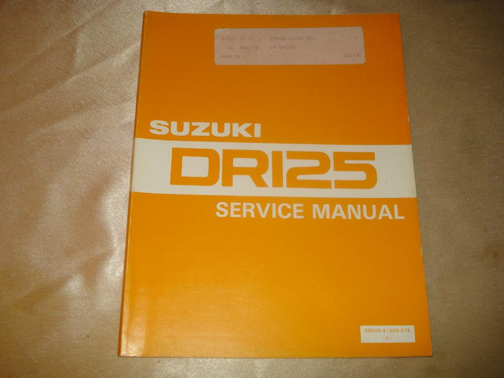 SUZUKI DR125 Ancien Manuel d'Entretien, Motoren, Ophalen of Verzenden, Suzuki