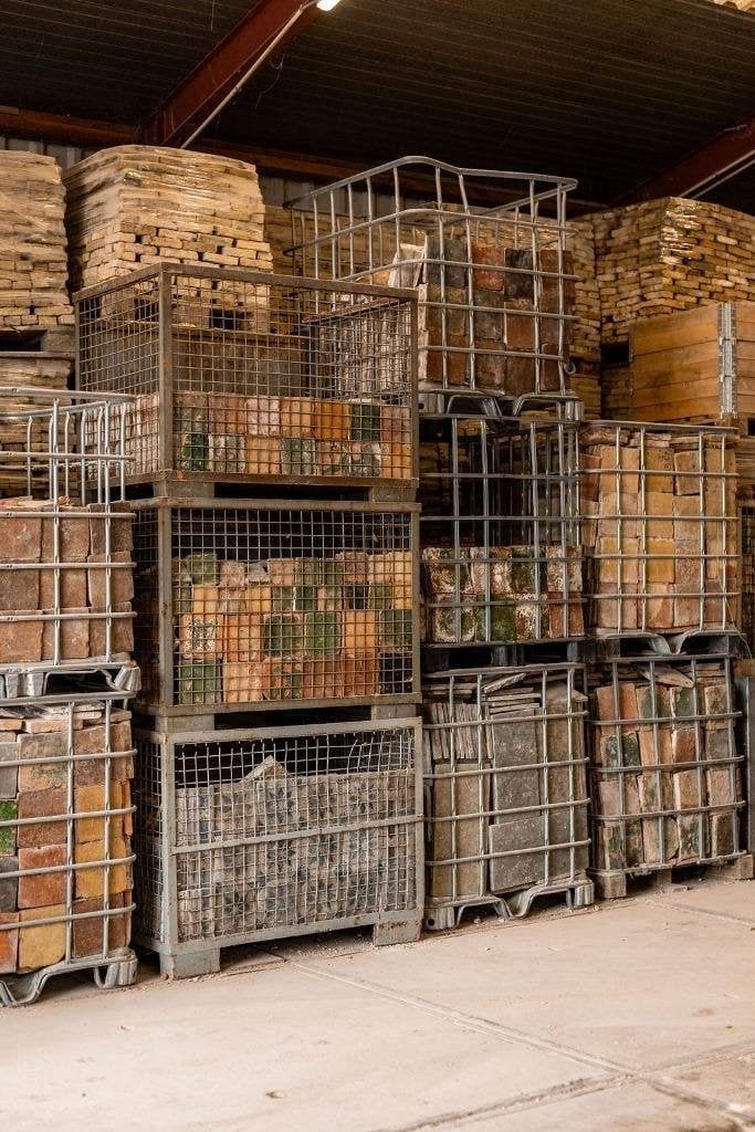 Oude vloertegels - Antieke plavuizen - Estrikken - 4.500M2!, Doe-het-zelf en Bouw, Ophalen, Overige materialen, Gebruikt, 20 tot 40 cm