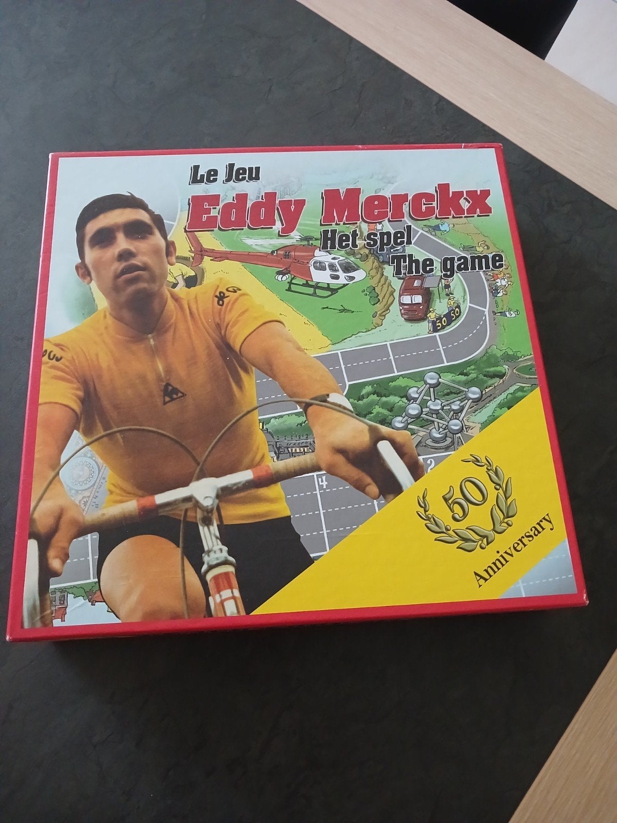 eddy merckx het spel, Ophalen, Gebruikt