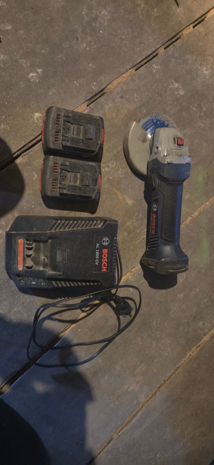 disqueuse avec 2 battrie et chargeur, Enlèvement