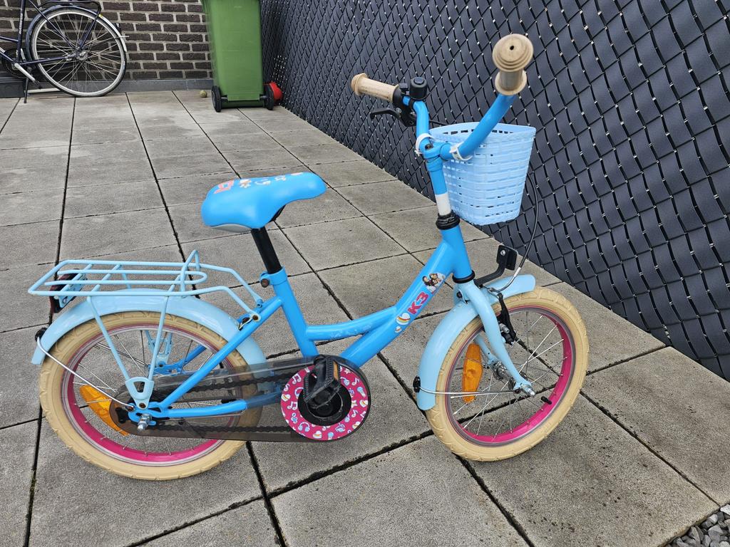 K3 fiets 16 inch, Fietsen en Brommers, Ophalen, Zo goed als nieuw, Terugtraprem