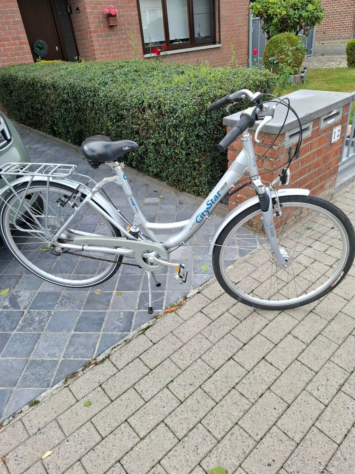 damesfiets "citystar" grijs, Gebruikt, Velgrem, Versnellingen, Ophalen