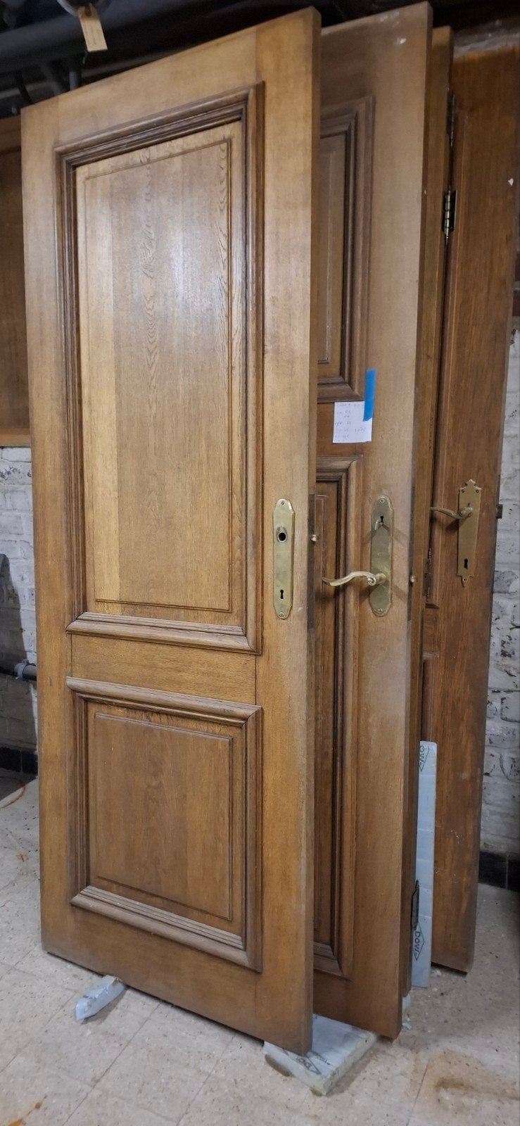 portes en chêne avec cadres, gratuites, Bricolage & Construction, Enlèvement ou Envoi, Utilisé, Bois, Porte intérieure